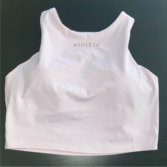 Athleta Other - Athleta Conscious Crop SuperSonic D-FD Pale Pink L
